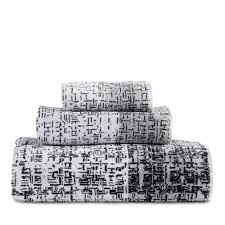 Black And White Hand Towels Bathroom Dkny Crossway Hand Towel Cotton Machine Wash Made In Portugal 16 L X 28 W Web Id 2527987 Fingertip Towels Black And White Towels Towel Collection