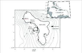 Chart Of Bonaire Dutch Caribbean Global Location Marked In
