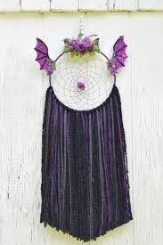 Black And Purple Dragon Wings Purple Dragon Dreamcatcher Dream Catcher Dragon Wings Arts And Crafts