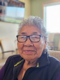 Elder Harriet Geddes agreed to have her photo taken.