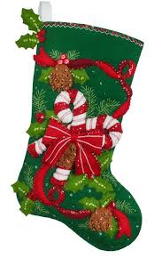 Bulk christmas candy assortment 1000 piece(s) #13811246 Candy Cane And Ribbons Bucilla Christmas Stocking Kit
