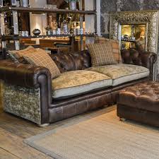 Franklin Leather Fabric Mix Maxi Sofa Cosy Sofa Leather Couches Living Room Cushions On Sofa