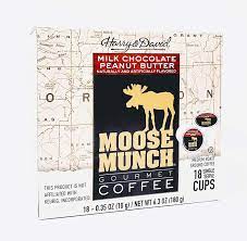 Moose munch gourmet ground coffee by harry & david, 2/12 oz bags (milk chocolate peanut butter) Harry David Milk Chocolate Peanut Butter Moose Munch Single Serve Coffee Amazon Com Grocery Gourmet Food