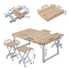 table de camping pliante portable bois taille taille unique table camping table de camping pliante table pliante camping