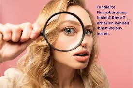 Welche Kriterien gibt es für eine fundierte Finanzberatung, Frau Stephan?" 