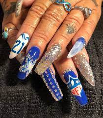 Tracey Huston Emord On Instagram Cowboy Fan Brooklyngirlnailtech Explore Nails Nailart Hendersonnail Dallas Cowboys Nails Cowboy Nails Las Vegas Nails
