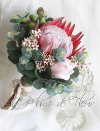 Protea Wedding Bouquet King Protea Pink Ice Protea Geraldton Wax Gumnuts And Australian Native Flower Bouquet Wedding Protea Wedding Unique Wedding Bouquet