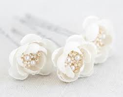 Find great deals on ebay for white hair accessories. 715 Off White Hair Flower Pin Bridal Hair Accessory Small Etsy Flower Hair Accessories Flower Hair Accessories Wedding White Hair Flowers