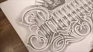 Drawing alfabeto chicano calligraphy letter/ letters calligrafia/abecedario cholo. Royalty Custom Chicano Fancy Script Tattoo Style Letters Youtube