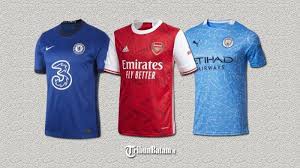 Tipsport cool liga spring 2021. Jersey Musim 2020 2020 Klub Liga Inggris Chelsea Man City Leicester City Sudah Dipakai Tribun Batam