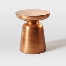 Top 5 Copper Pieces For Your Home Copper For Fall Copper Side Table Side Table Modern Accent Tables