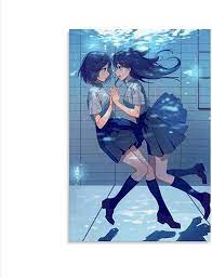 Amazon.com: BRKENT Wall Posters Anime Art Posters Lesbian Posters Canvas  Painting Posters and Prints Wall Art Pictures for Living Room Bedroom Decor  20x30inch(50x75cm) Unframe-Style: Posters & Prints