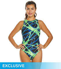 waterpro womens lightning water polo one piece swimsuit