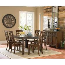 Woodmont dining room set by standard furniture in dining room sets. Standard Furniture Vintage 7 Piece Leg Dining Set In Brown By Dining Rooms Outlet