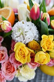 Change it up with new stainless steel, silver & gold flatware at pier1.com. Floral Arrangement With Tulips Roses And Citrus Pink Transferware Table Home Is Where The Boat Is