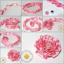 How To Make Satin Ribbon Carnation Flower Artesanato Com Fita Diy Flores De Tecido Colar De Flores De Tecido