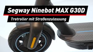 Manage speed limit and cruise control settings. Elektrischer Tretroller Segway Ninebot Max G30d Youtube