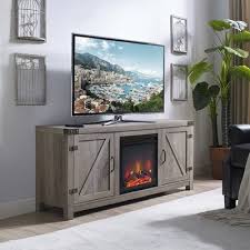 Birch Lane Tv Stand With Fireplace Adalberto Tv Stand For Tvs Up To 65 With Images Barn Door Tv Stand Fireplace Tv Stand Fireplace Entertainment Center