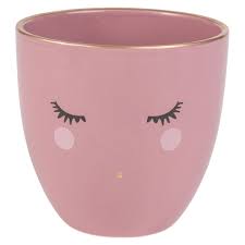 Cache Pot Yeux En Ceramique Rose H12 Sur Maisons Du Monde Piochez Parmi Nos Meubles Et Objets Deco Et Faites Le Plein Objetos De Decoracao Canecas Decoracao