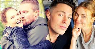 The former the talk host is dating arrow actress emily bett rickards and heidi is their biggest cheerleader. Stephen Amell Wife Emily Bett Rickards