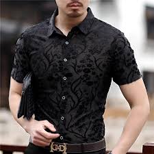 It is a fantastic tool. Small Floral Pattern Slim Fit Thin Semi See Through Men Shirt Fanfreakz