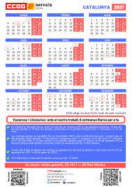Maybe you would like to learn more about one of these? Calendari Laboral 2021