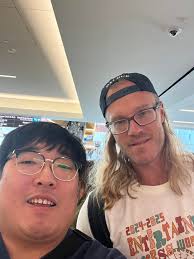 Noah Gragson meets young fan at the track