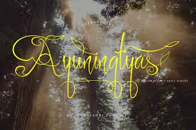 Believe it or not, wedding fonts can set the tone and mood of the occasion. Ayuningtyas In Fonts On Yellow Images Creative Store