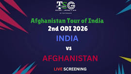 Screening of India vs Afghanistan 2nd ODI