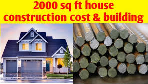 How big of a house do you need for 2000 square feet? 2000 Sq Ft House Construction Cost Building Material Civil Sir