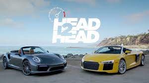 2017 Audi R8 V10 Spyder Vs 2017 Porsche Turbo Cabriolet Head 2 Head E Audi R8 Spyder Audi R8 V10 Porsche