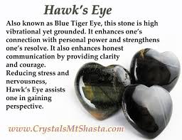 Crystal Of The Day Hawk S Eye Crystal Healing Stones Crystals Energy Crystals