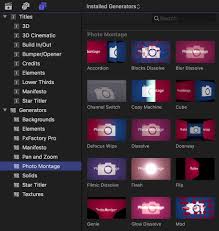 The plugin is properly installed, you may be looking in the wrong section in final cut pro. Photo Montage For Final Cut Pro Motion Premiere Pro After Effects