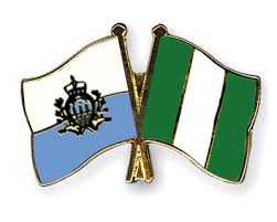 Republic of san marino (repubblica di san marino) capital: Crossed Flag Pins San Marino Nigeria Flags