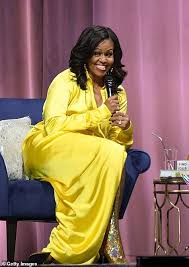 Michelle Obama Appears In 4 000 Glittery Thigh High Balenciaga Boots Michelle Obama Fashion Michelle Obama Michele Obama