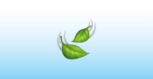 Jangan sampai tertukar dengan emoji 🍃 daun tertiup angin. Daun Tertiup Angin Emoji