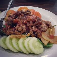 Kodok batu cah sayur asin : Restaurant Taman Sari Chinese Restaurant In Cianjur