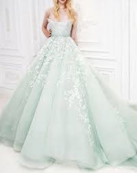 75 Most Breathtaking Colored Wedding Dresses In 2020 Mint Wedding Dresses Colored Wedding Dresses Wedding Gowns