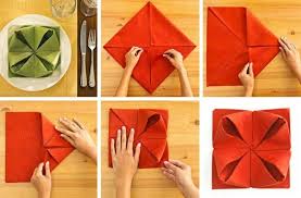 Le pliage de serviette père noël. Pliage De Serviette Pour Noel Tutoriels En Photos Et Videos