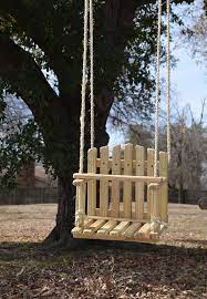 Large Size Pine Kids Wooden Swing Backyard Outdoor Toys Etsy Toddler Swing Wooden Pallet Projects Tree Swing