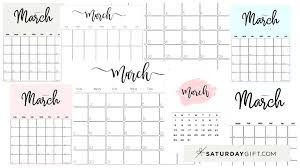 Download a free, printable calendar for 2021 to keep you organized in style. Cute Free Printable March 2022 Calendar Saturdaygift