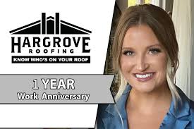 Happy 1 year! . Today marks 1 year that Brooke Terrell has been with us at  Hargrove Roofing. She is our amazing Recruiter and we are so happy to have  her on