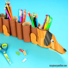 Be inspired by these sea shell dogs (etsy store, no instructions, but fabulous none the less!) Dog Paper Roll Pencil Holder Pencil Holder Paper Towel Crafts Toilet Paper Roll Crafts
