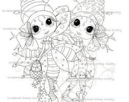 Big Eye Mermaid With Starfish Shells And Pearls Line Art For Cards Crafts By Mitzi Sato Wiuff Pesquisa Googl Digi Stamps Coloring Pages Coloring Books