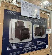 Synergy Home Kyleigh Leather Recliner 199 97 Costco Clearance Leather Recliner Recliner Leather
