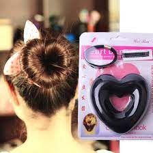 rosenice Crown Heart Shape Bun Hair Donuts Hair Bun (Black) : Amazon.co.uk:  Beauty