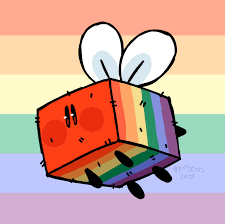 If provoked, bees attack in a swarm to sting the player and inflict poison. Preview Of Something Im Currently Working On Pride Minecraft Bee Collection Lgbt