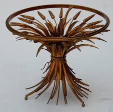 Wheat field at auvers with white house was made in june. 1970 Wheat Sheaf Table With Coco Chanel Style Belt Paul Bert Serpette