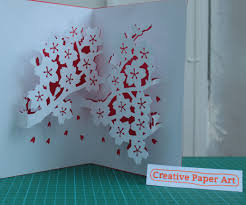 Make a few simple cuts into a piece of decorative paper to create a tab. How To Make Popup Cards Cherry Blossom 5 Steps With Pictures Instructables
