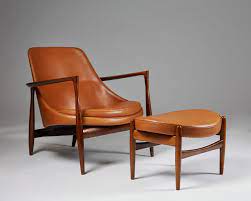 Rosewood And Cognac Leather Height Of The Chair H 61 Cm X2f 24 W 79 Cm X2f 31 D 7 Furniture Design Modern Furniture Design Danish Modern Furniture